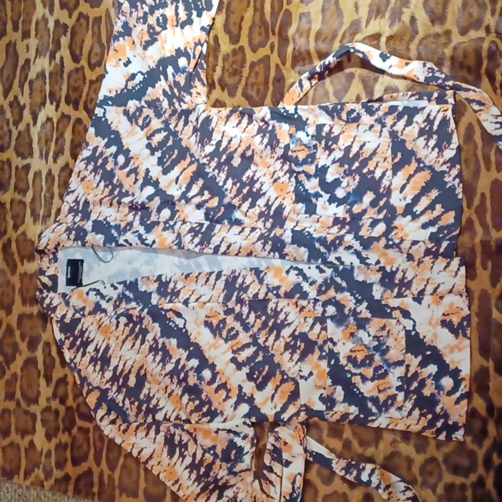 Kimono style tie front top, M/L